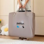 Lightweight Aluminum Tube Fence Bed Baby Game Bed Foldable Storage - Image 7