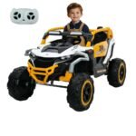 Ride On Models Truck Car 12V Kids Electric Vehicles, Remote Control, Front & Rear Shock Suspension, 2 Seater UTV, Flashlights And A Built-in Music Player, For Age 3-6 Years Old - Image 4
