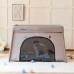 Lightweight Aluminum Tube Fence Bed Baby Game Bed Foldable Storage - Image 4