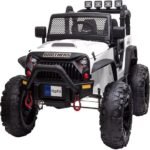 48.4 Large Ride On Car For Kids, Battery Powered Electric Car With 2 Seats, Remote Control, 14 Large Suspension Wheels, LED Lights, Music, Bluetooth For Boys & Girls,white - Image 5