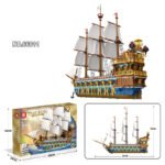 Pirate Ship Assembly Nautical Model Educational Toys - Image 2