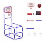 1Set Kids Basketball Game Set With 2 Balls Adjustable Height Basketball Hoop Arcade Game Indoor Outdoor Toys For Boys Girls Aged 3 To 12 - Image 7