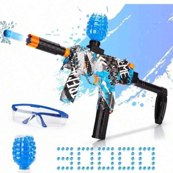Gel Splatter Ball Blaster, Electric Gel Ball Blaster Toys,Automatic Splat Blaster With 30000pcs Water Gel Balls For Indoor Outdoor Activities Toy Game Backyard Team Game - Boys Birthday For Kids Chris