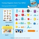 Children's Magnet Magnetic Building Blocks Large Particles Assembled Educational Toys - Image 10