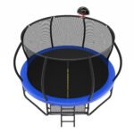14 Foot Fenced Trampoline - Leisure Trampoline With Ladder And Rust Proof Coating, Prohibited Platform Temu - Image 3