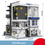 City Street View Building Lights Children Educational Assembly Building Blocks Toys Compatible - Image 3