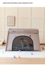 Lightweight Aluminum Tube Fence Bed Baby Game Bed Foldable Storage - Image 9