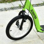 Youth Scooter With Adjustable Handlebar, Front And Rear Dual Brakes & Inflatable Wheels, For Kids 5 Green - Image 8