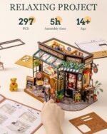 Rolife DIY Miniature House Kit Model Kits For Adults To Build Home Desk Bookshelf Decoration Tipsy Restaurant Craft Kits Hobbies For Adults Gift Idea For Girls Boys Kids - Image 2