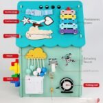 Montessori Early Childhood Education For Baby Busy House Box Diy Educational Toys - Image 3