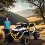 Ride On Models Truck Car 12V Kids Electric Vehicles, Remote Control, Front & Rear Shock Suspension, 2 Seater UTV, Flashlights And A Built-in Music Player, For Age 3-6 Years Old - Image 8