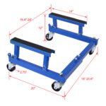 ATV Motorcycle Engine Cradle Dolly 1500lbs ,blue - Image 8