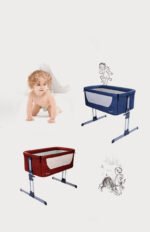 Baby Multifunctional Foldable Height Adjustable Bed - Image 5