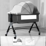 Baby Splicing Portable Multifunctional Mobile Folding Cradle Bed - Image 10