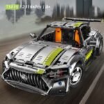 Super Running Building Blocks Racing Car Decoration Children Educational Assembled Toys - Image 2