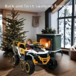 Ride On Models Truck Car 12V Kids Electric Vehicles, Remote Control, Front & Rear Shock Suspension, 2 Seater UTV, Flashlights And A Built-in Music Player, For Age 3-6 Years Old - Image 3