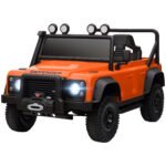 Electric Car For Remote Control, Dual Motors, Spring Suspension, LED Lights, Orange - Image 5