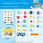 Children's Magnet Magnetic Building Blocks Large Particles Assembled Educational Toys - Image 2