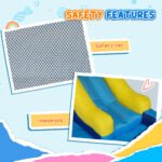 5 In 1 Inflatable Bounce House, Water Slide With 550W Blower, Splash Pool, Trampoline, Climbing Wall, Cannon - Image 6