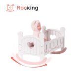 ROBOTIME Wooden Doll Cradle Rocking Baby Doll Crib Reversible Doll Bed For Dolls Girl,Fits Dolls Up To 18 Inches - Image 4