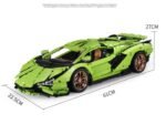 13057 Sports Car Building Blocks Assembled Educational Toys - Image 4