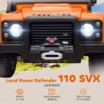 Electric Car For Remote Control, Dual Motors, Spring Suspension, LED Lights, Orange - Image 2