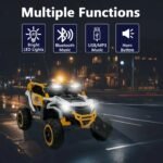 Ride On Models Truck Car 12V Kids Electric Vehicles, Remote Control, Front & Rear Shock Suspension, 2 Seater UTV, Flashlights And A Built-in Music Player, For Age 3-6 Years Old - Image 9