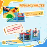 Inflatable Water Slide Bounce House W 550W Blower, Large Trampoline, Splash Pool, Basketball Hoop, Dart Board - Image 5