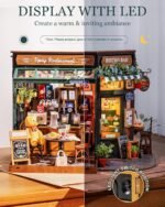 Rolife DIY Miniature House Kit Model Kits For Adults To Build Home Desk Bookshelf Decoration Tipsy Restaurant Craft Kits Hobbies For Adults Gift Idea For Girls Boys Kids - Image 8