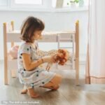 ROBOTIME Doll Bunk Beds Cradle For 18 Inch Dolls, Wooden Baby Doll Beds Cribs Fits American Girls - Image 2