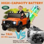 Electric Car For Remote Control, Dual Motors, Spring Suspension, LED Lights, Orange - Image 3