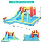 420D 840D Oxford Cloth Slide Pool Trampoline Red Yellow Blue Inflatable Castle - Image 4